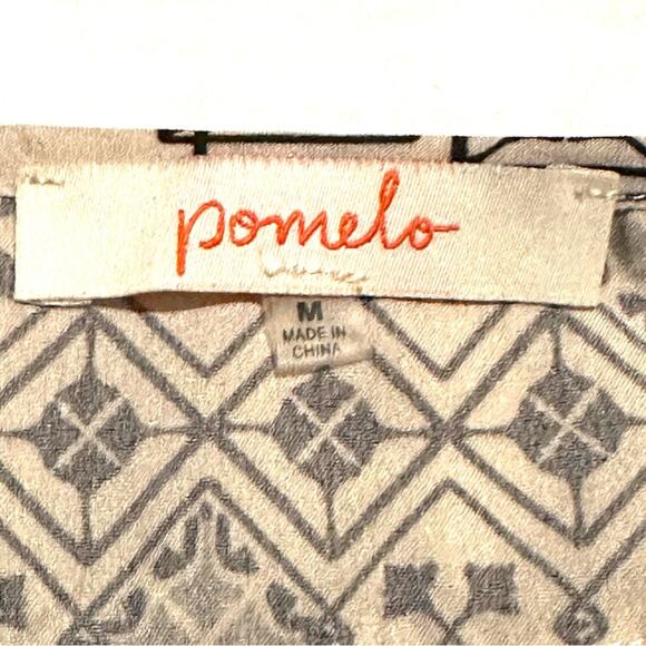 Pomelo Studded Medallion Print Career Top Women's M Medium - Picture 2 of 9